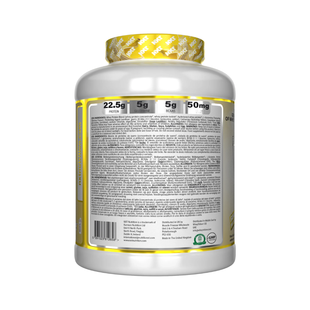 NXT Nutrition Pure Whey Deluxe 2.1kg Banana Milkshake