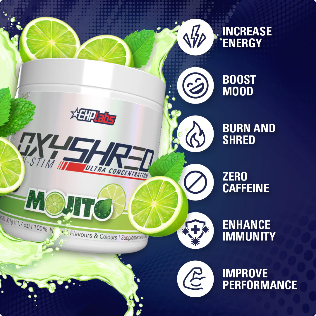 EHP Labs OxyShred Non-Stim 380g Kiss My Peach