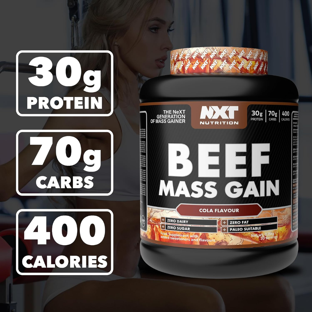 NXT Nutrition Beef Mass Gain 3.15kg Cola