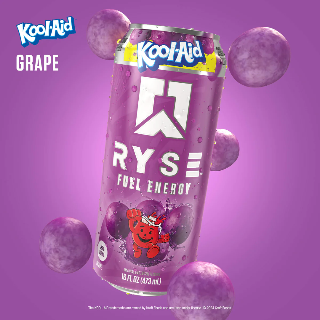 RYSE Fuel Energy 12x473ml Kool-Aid Grape