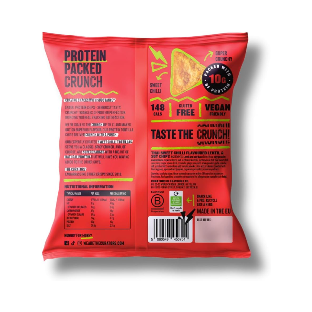 The Curators Protein Chips 20x35g Thai Sweet Chilli