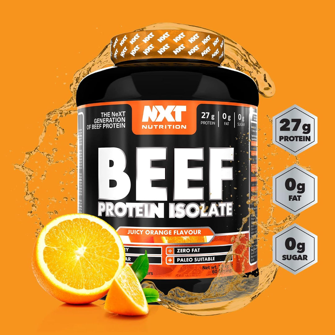 NXT Nutrition Beef Protein Isolate 1.8kg Orange