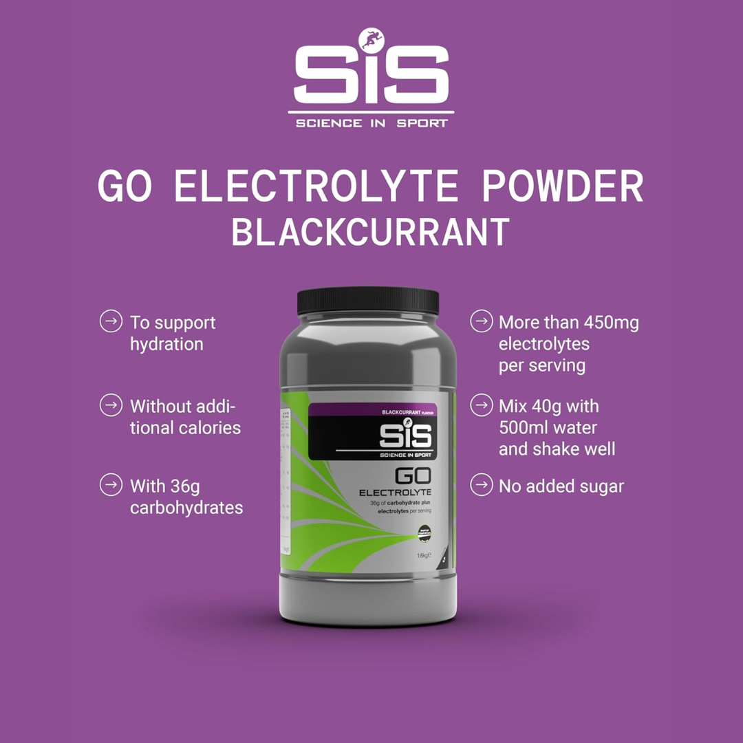 SIS (Science In Sport) Powder Go Electro 1.6kg Blackcurrant