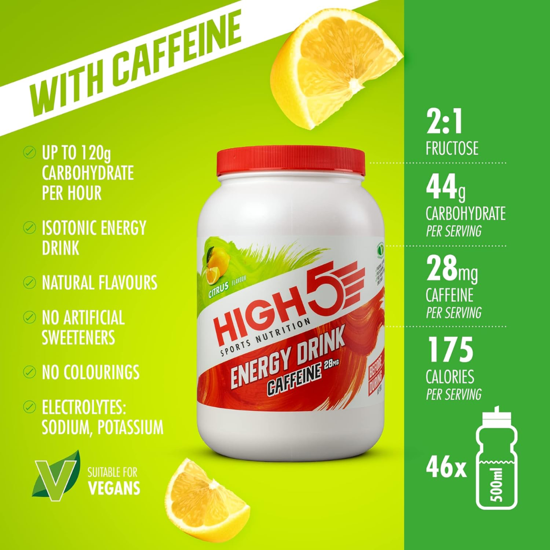 HIGH5 Energy Drink 2.2kg Caffeine Citrus