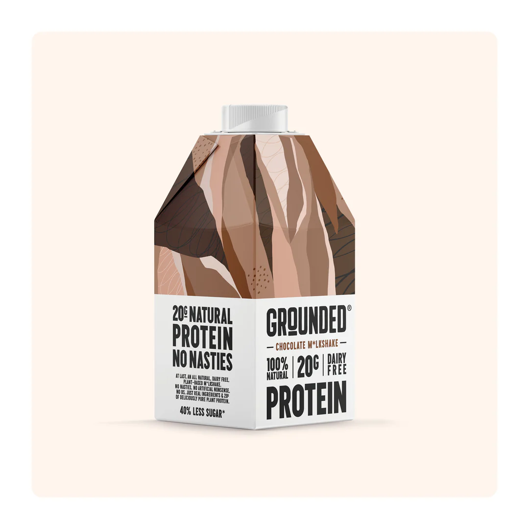 Grounded Vegan Protein M*lkshake 12x490ml Chocolate