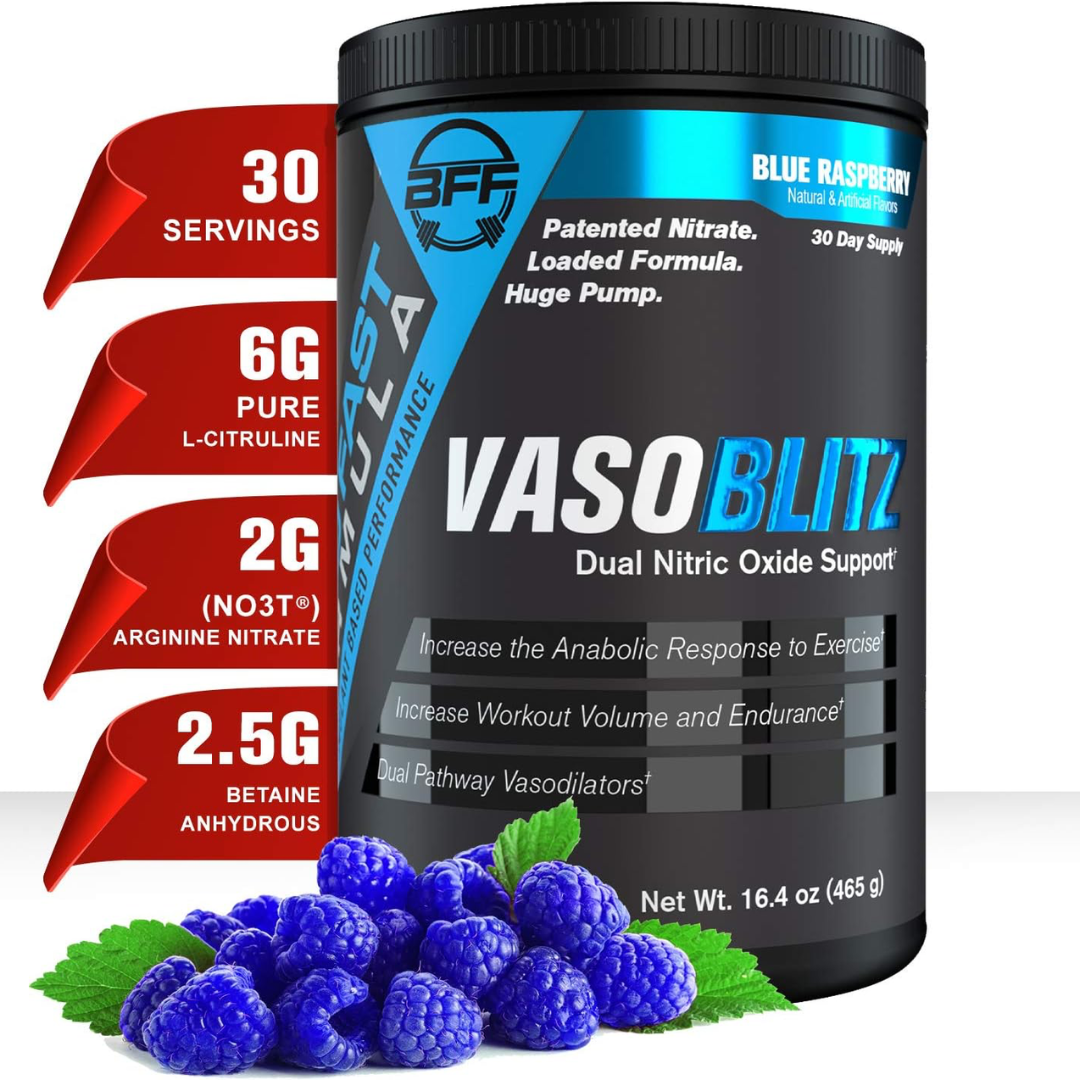 Build Fast Formula Vaso Blitz 465g Blue Raspberry