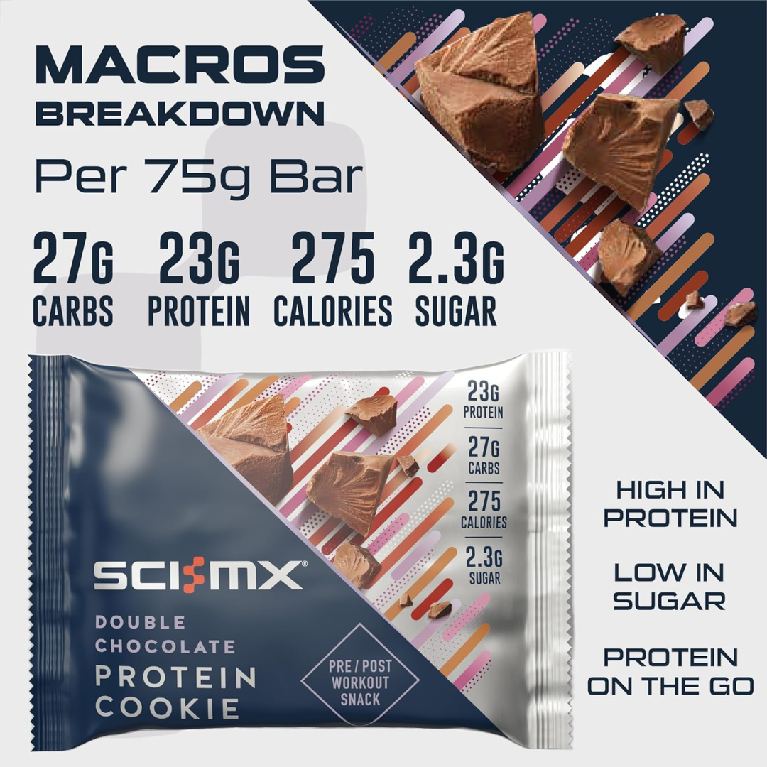 Sci-MX Cookie 12x75g Double Chocolate