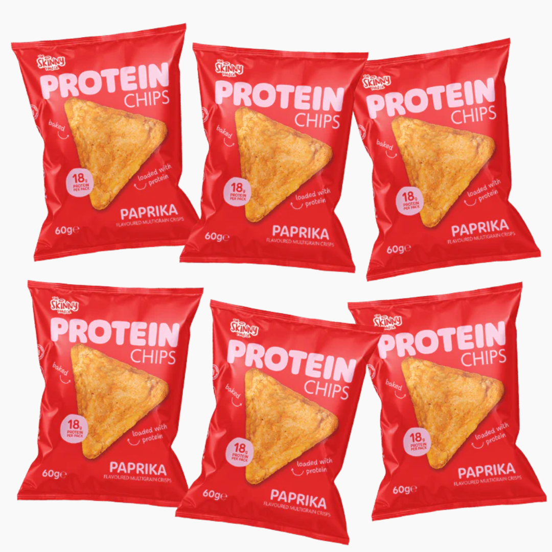 The Skinny Food Co High Protein Chips 6x60g Paprika
