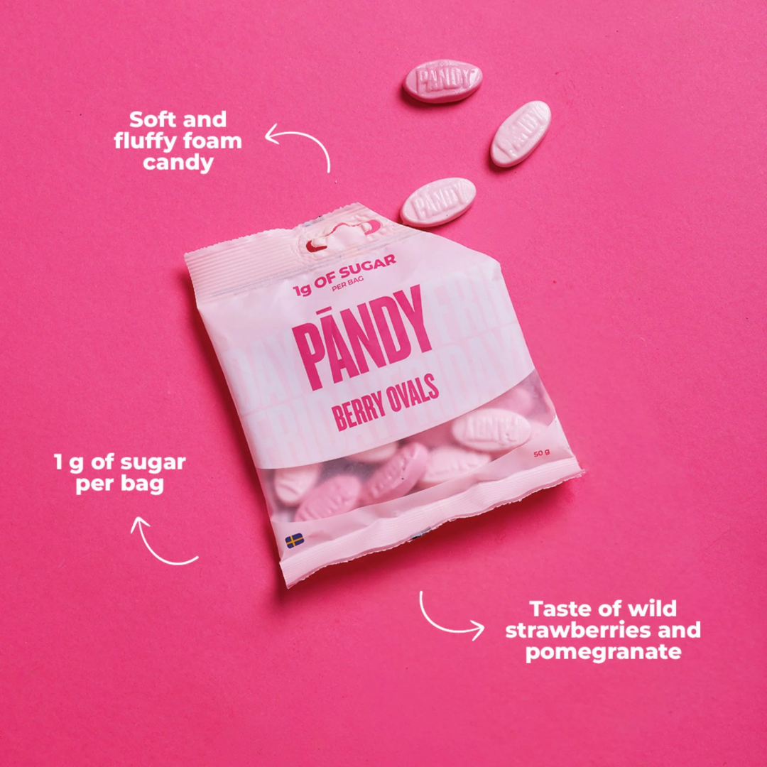 PANDY Candy 14x50g Berry Ovals