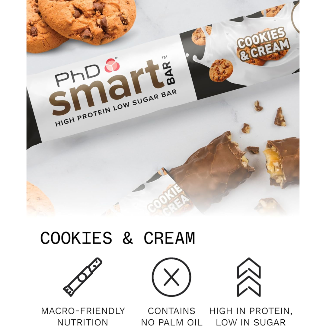 PhD Nutrition Smart Bar 12x64g Cookies & Cream