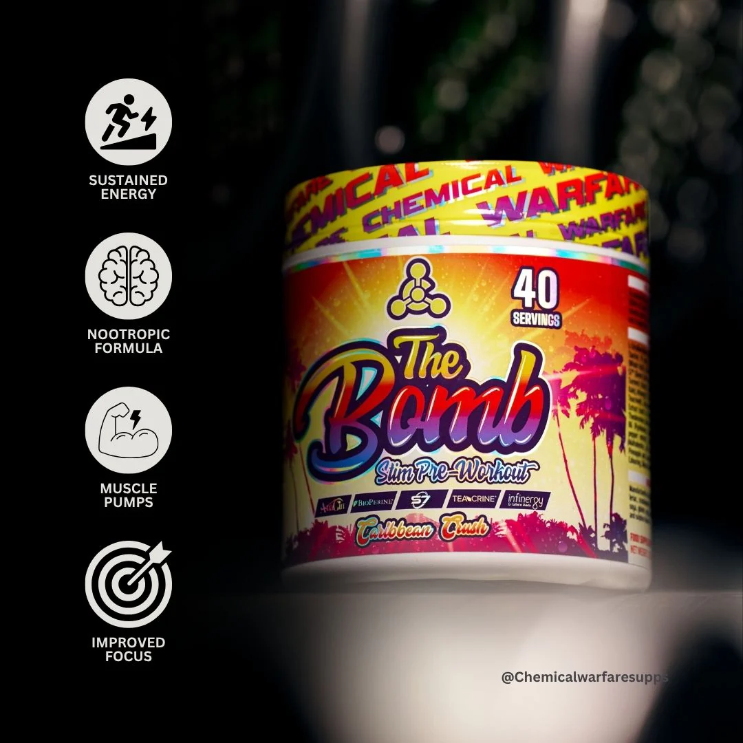 Chemical Warfare Bomb Pre-Workout 360g Blue Icy Raz