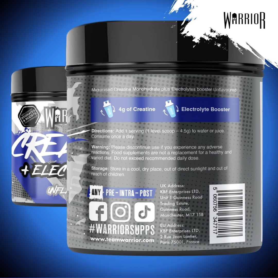 Warrior Creatine Plus Electrolytes 360g Unflavoured