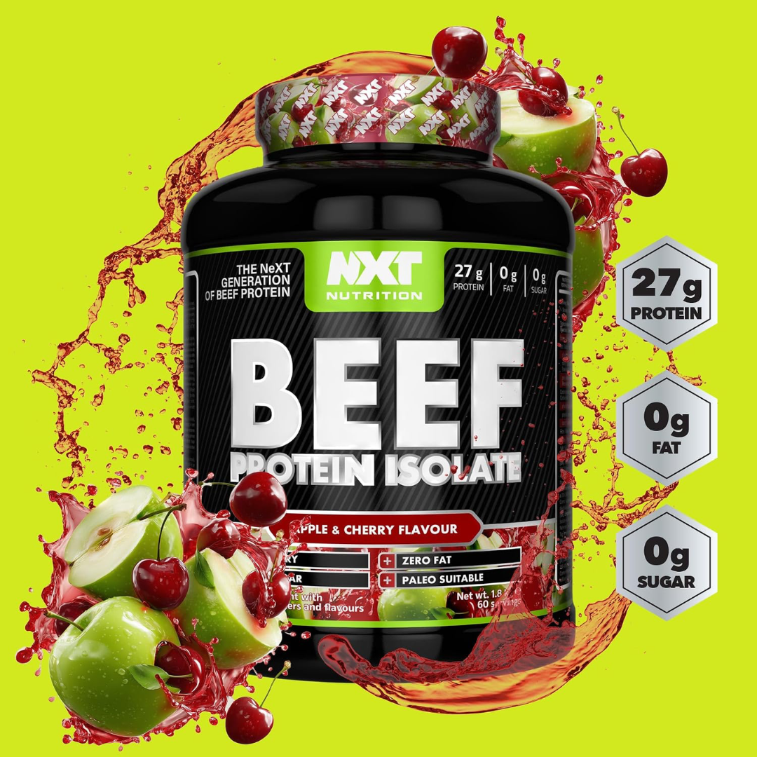 NXT Nutrition Beef Protein Isolate 1.8kg Apple & Cherry