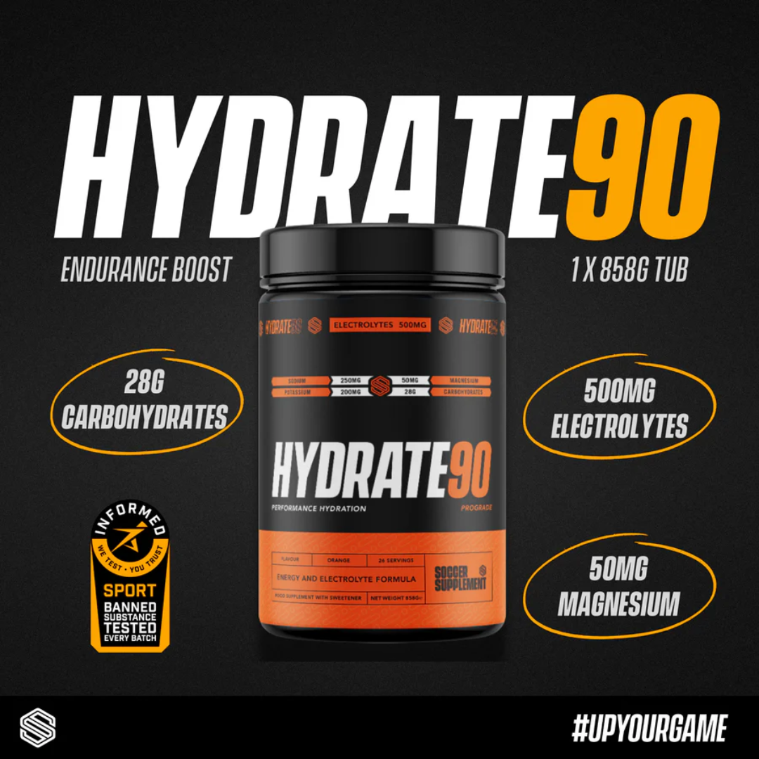 Soccer Supplement Hydrate90 858g Orange