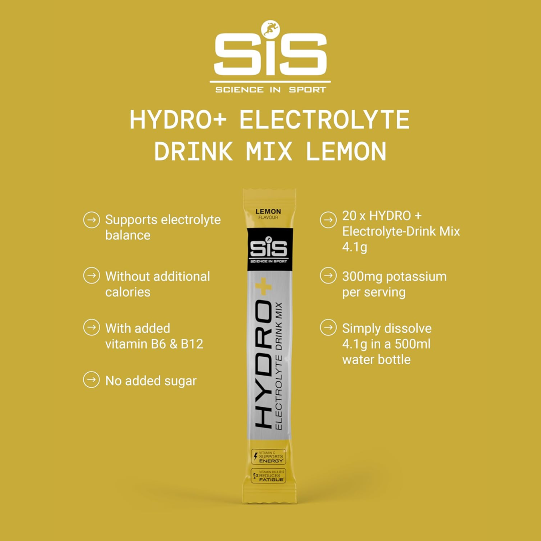 SIS (Science In Sport) Powder Hydro+ 20x4.3g Lemon