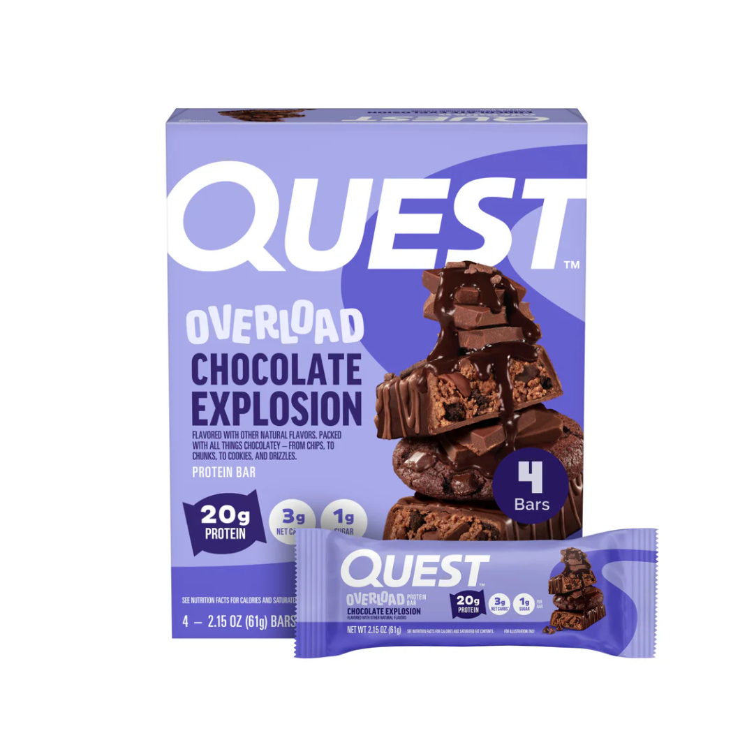 Quest Nutrition Overload Protein Bar 12x60g Chocolate Explosion