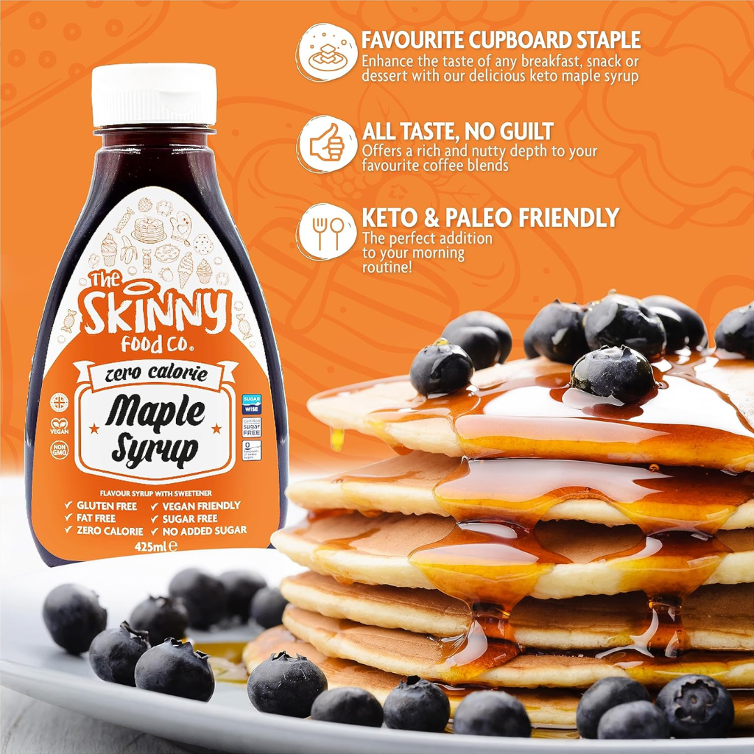 The Skinny Food Co Zero Calorie Skinny Syrup 425ml Maple