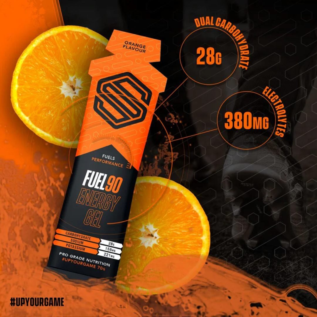 Soccer Supplement Fuel90 Energy Gel 12x70g Orange