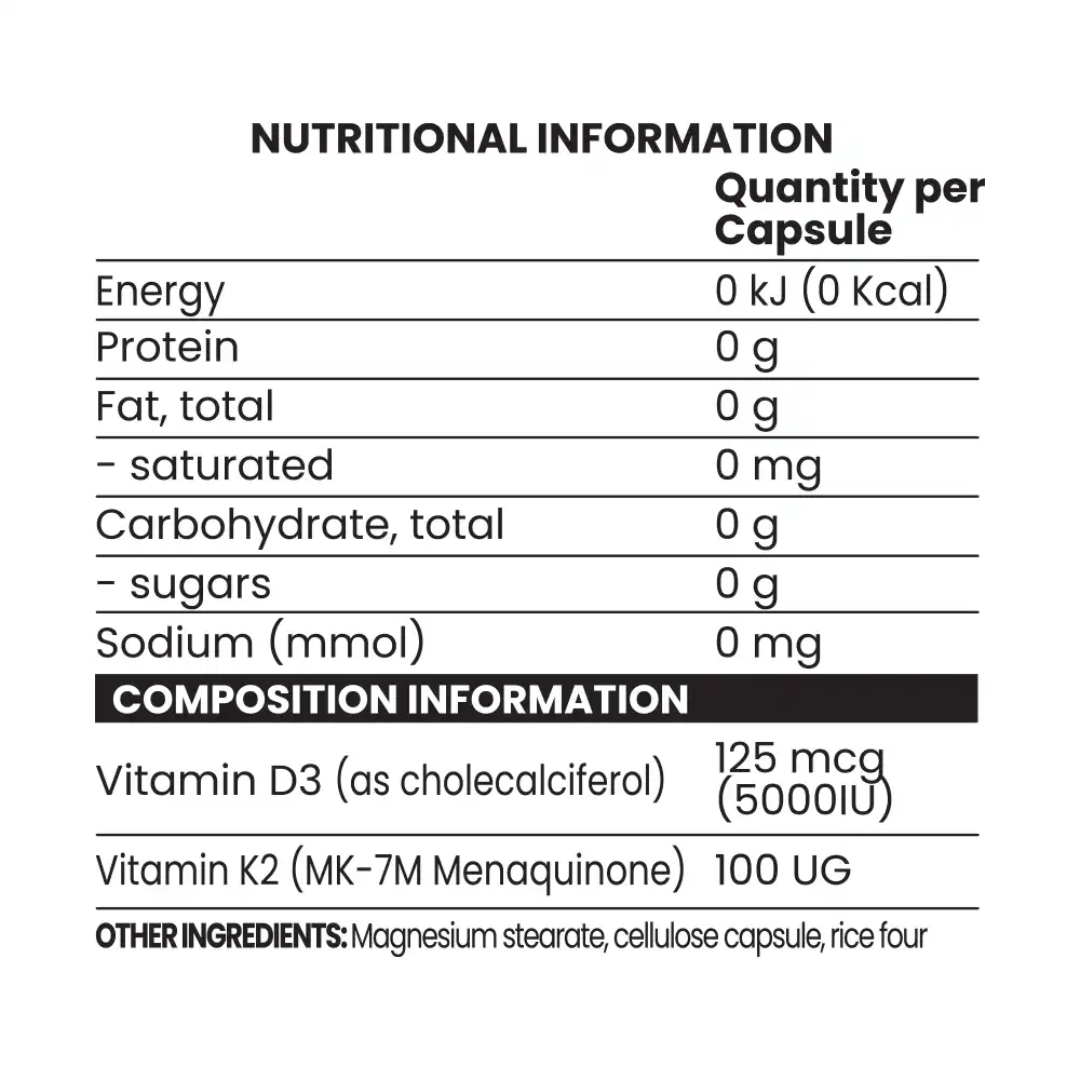 Chaos Crew Vitamin D3 + K2 90 Softgels