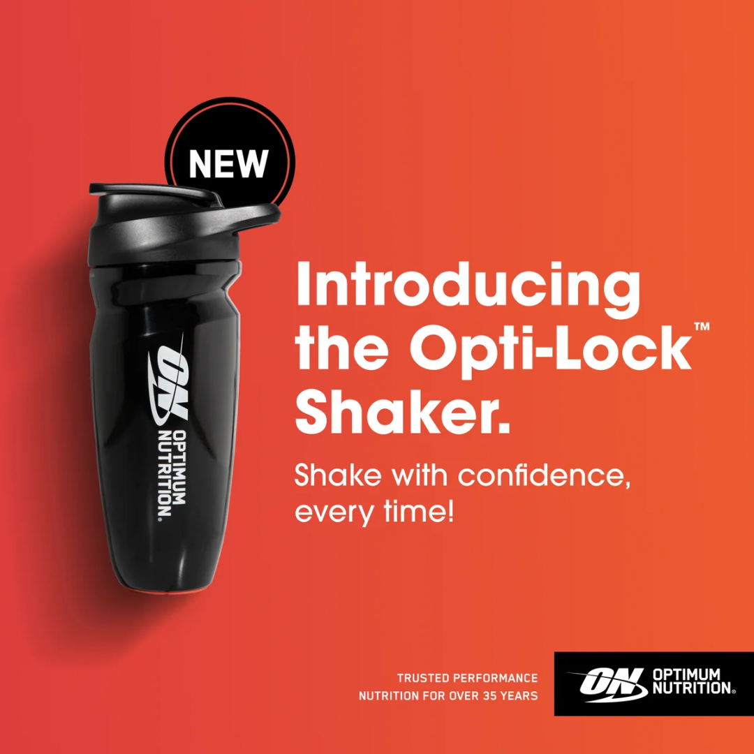 Optimum Nutrition Opti-Lock Shaker 600ml Black