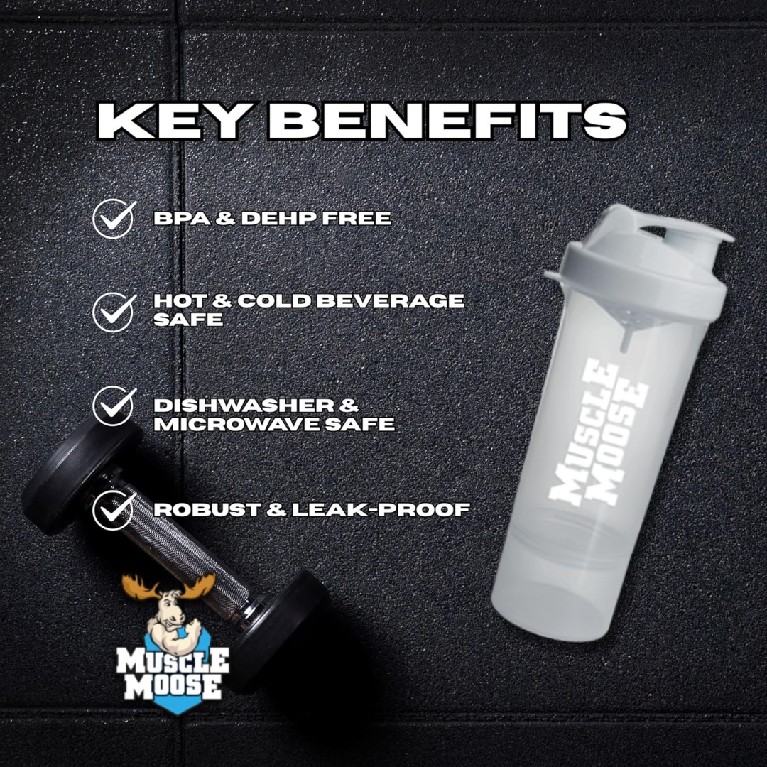 Muscle Moose Smartshake Slim 500ml White On White