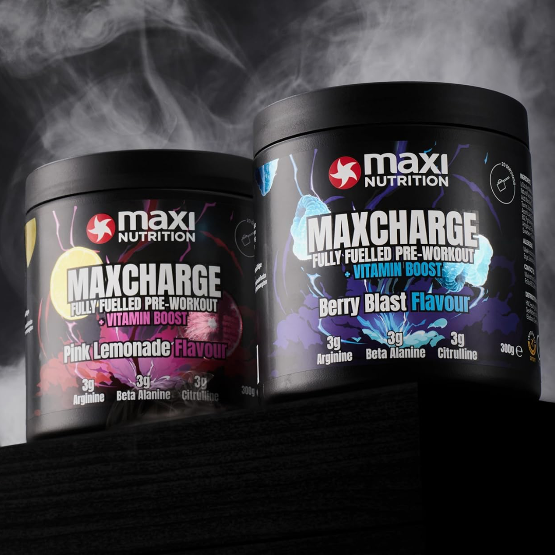Maxi Nutrition Max Charge Vitamin Boosted Pre-Workout 300g Pink Lemonade
