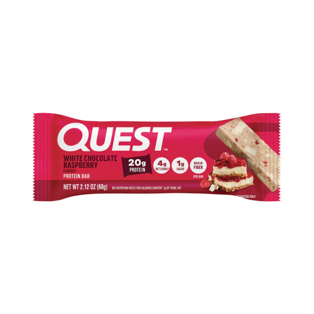 Quest Nutrition Bar 12x60g White Chocolate Raspberry
