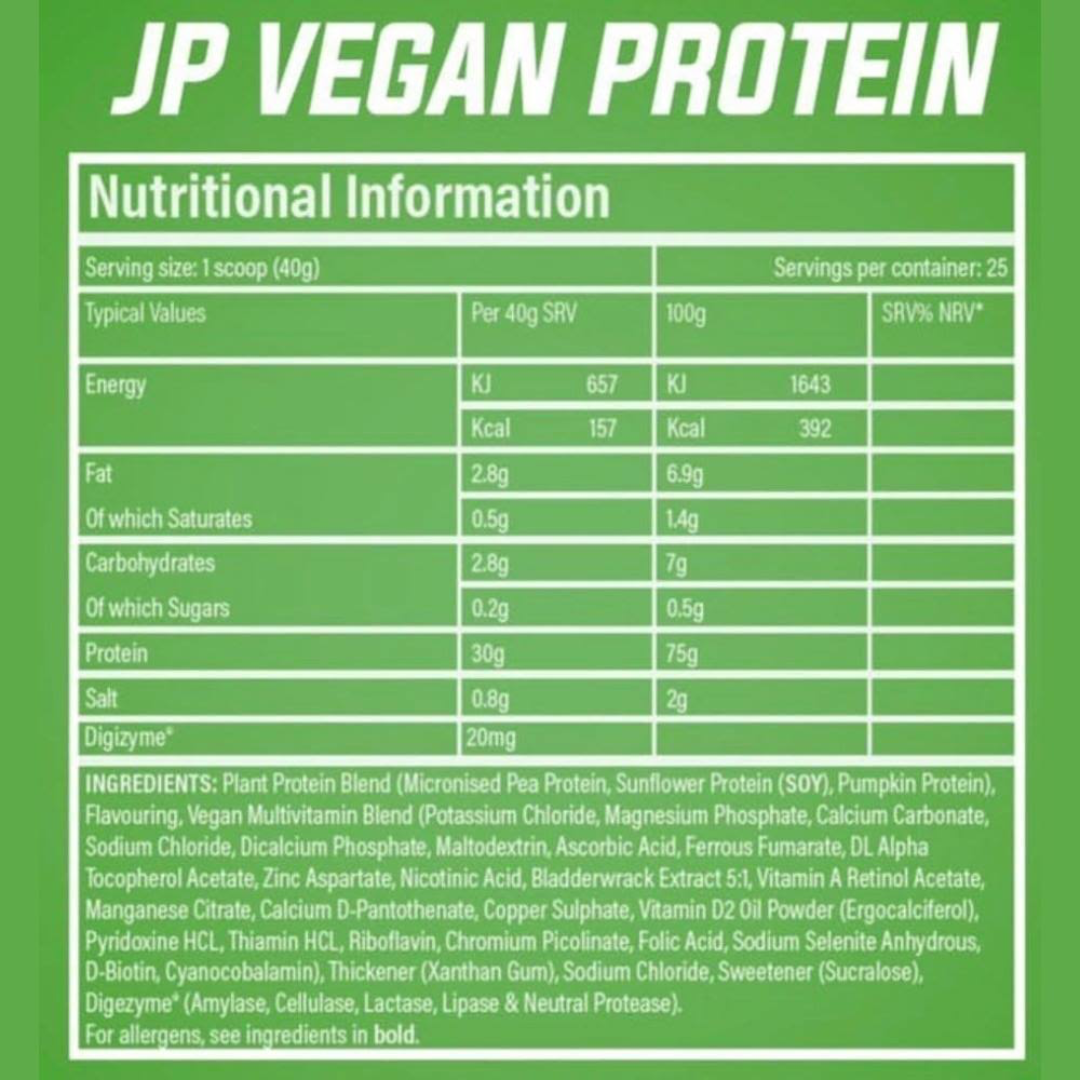 Trained By JP Vegan Protein 2kg Chocolate Caramel Nut
