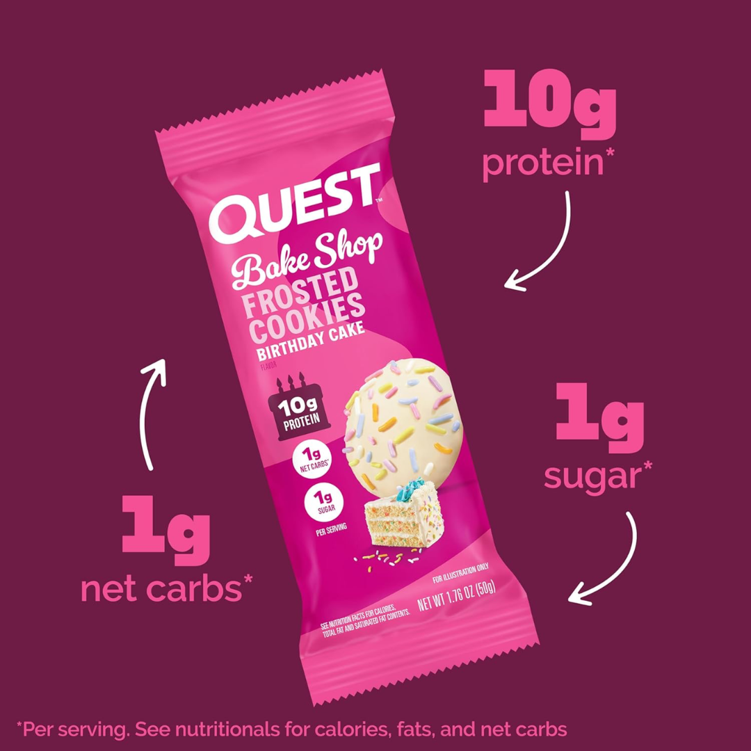 Quest Nutrition Frosted Cookies 8x25g Birthday Cake