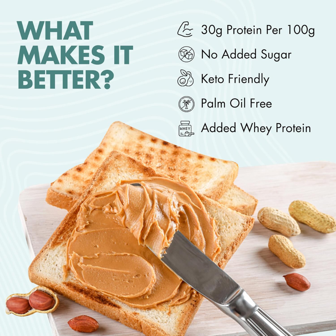 Kayow Nutrition No Added Sugar Protein Peanut Butter 350g Salted Caramel