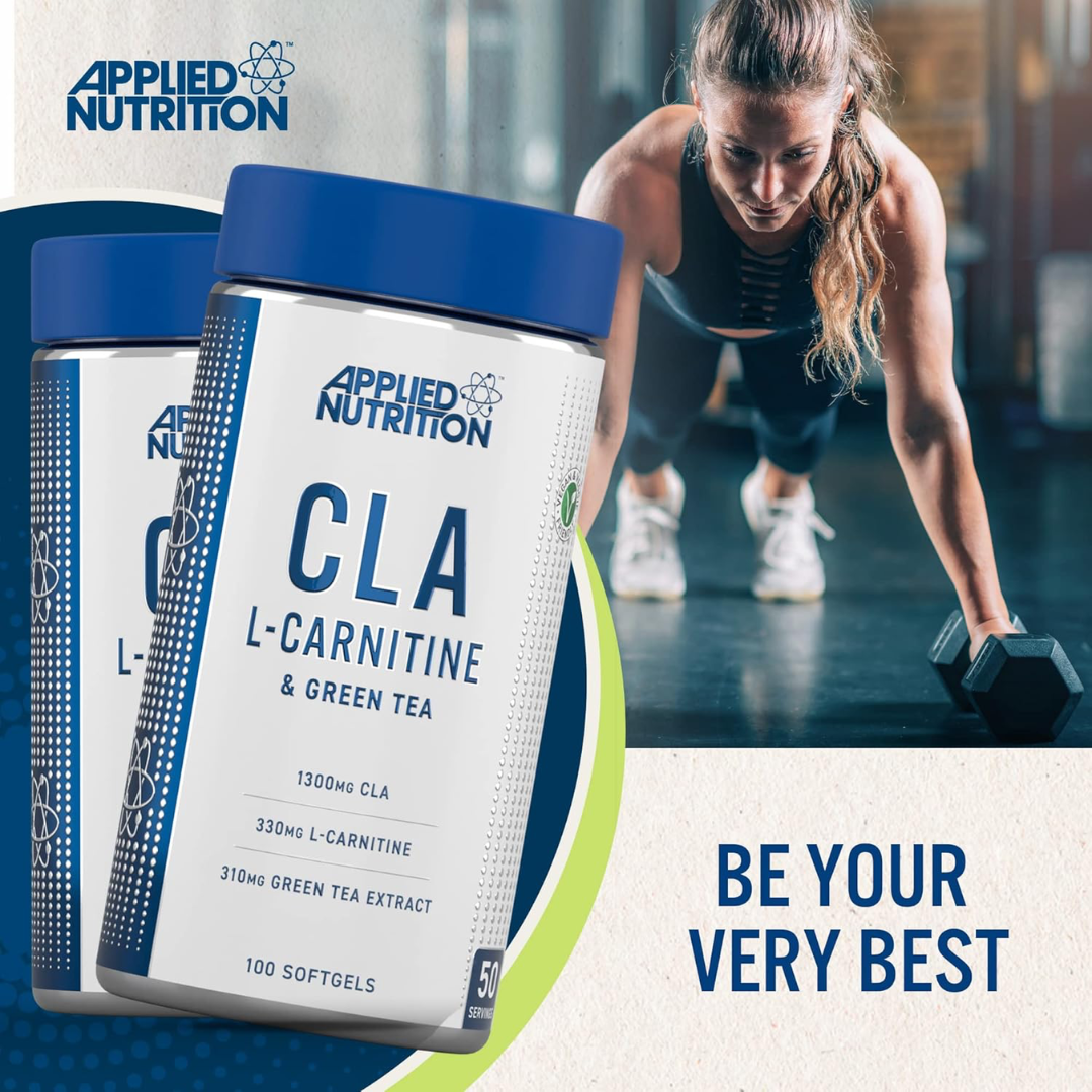 Applied Nutrition CLA + L-Carnitine & Green Tea 100 Veg Caps