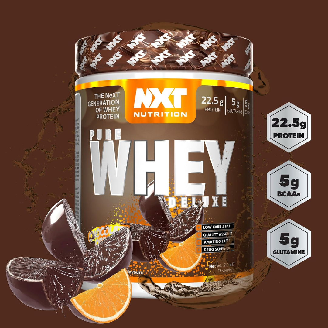 NXT Nutrition Pure Whey Deluxe 510g Chocolate Orange