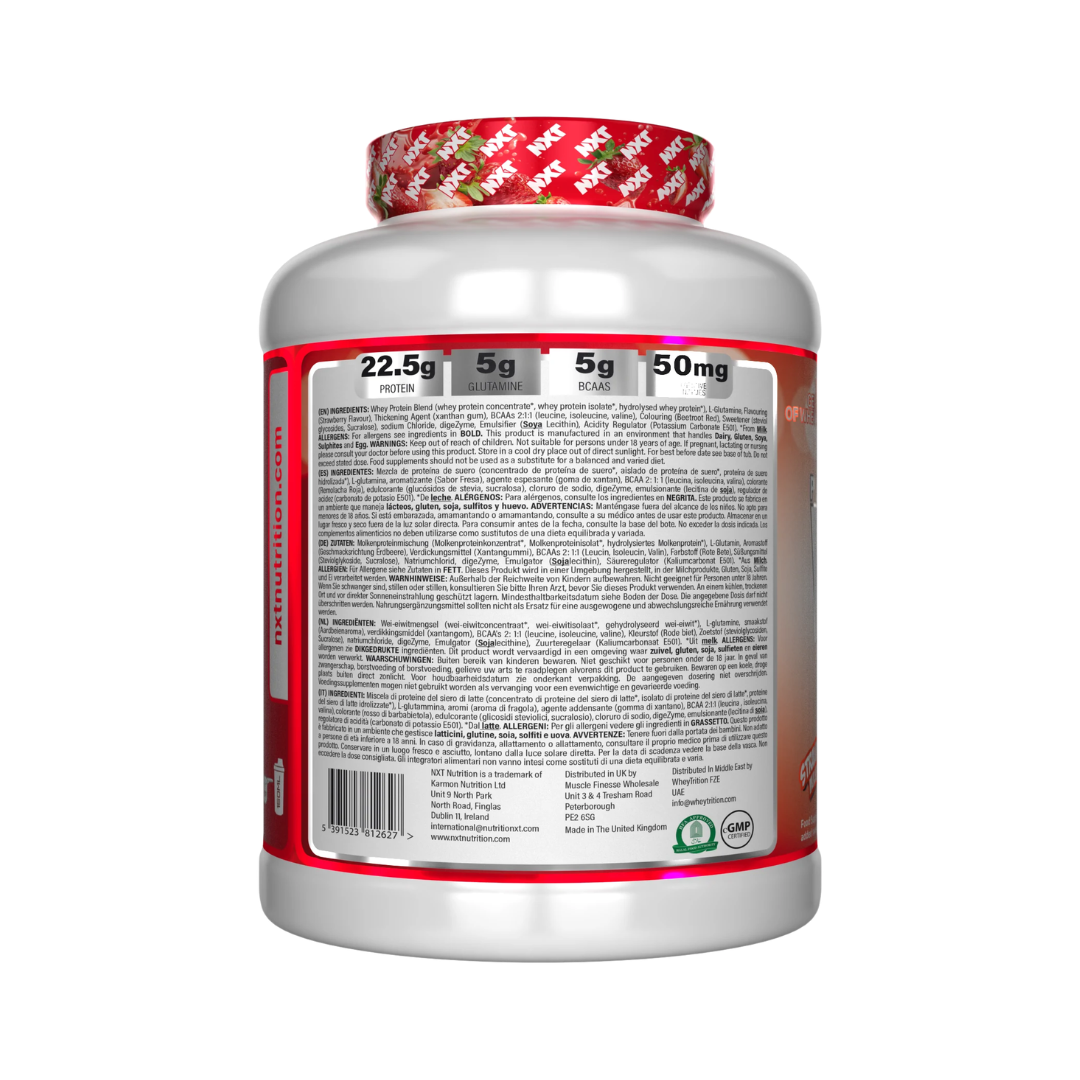 NXT Nutrition Pure Whey Deluxe 2.1kg Strawberry Milkshake