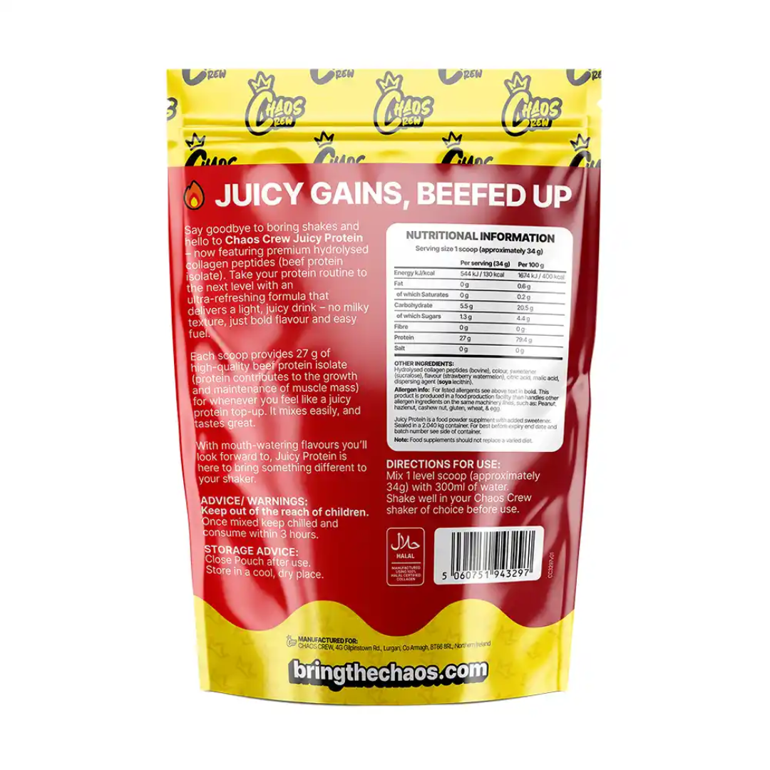 Chaos Crew Juicy Protein 680g Blue Raspberry