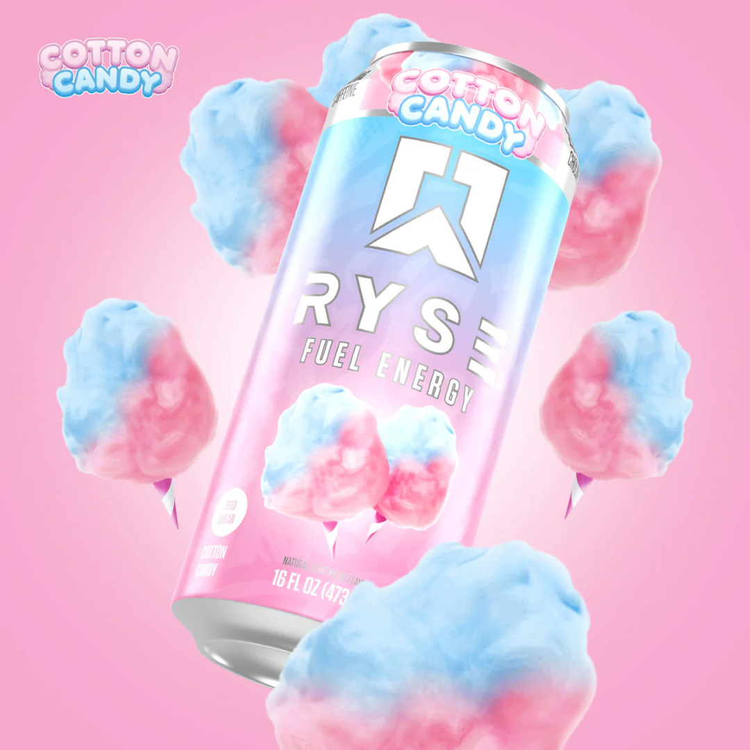 RYSE Fuel Energy 12x473ml Cotton Candy