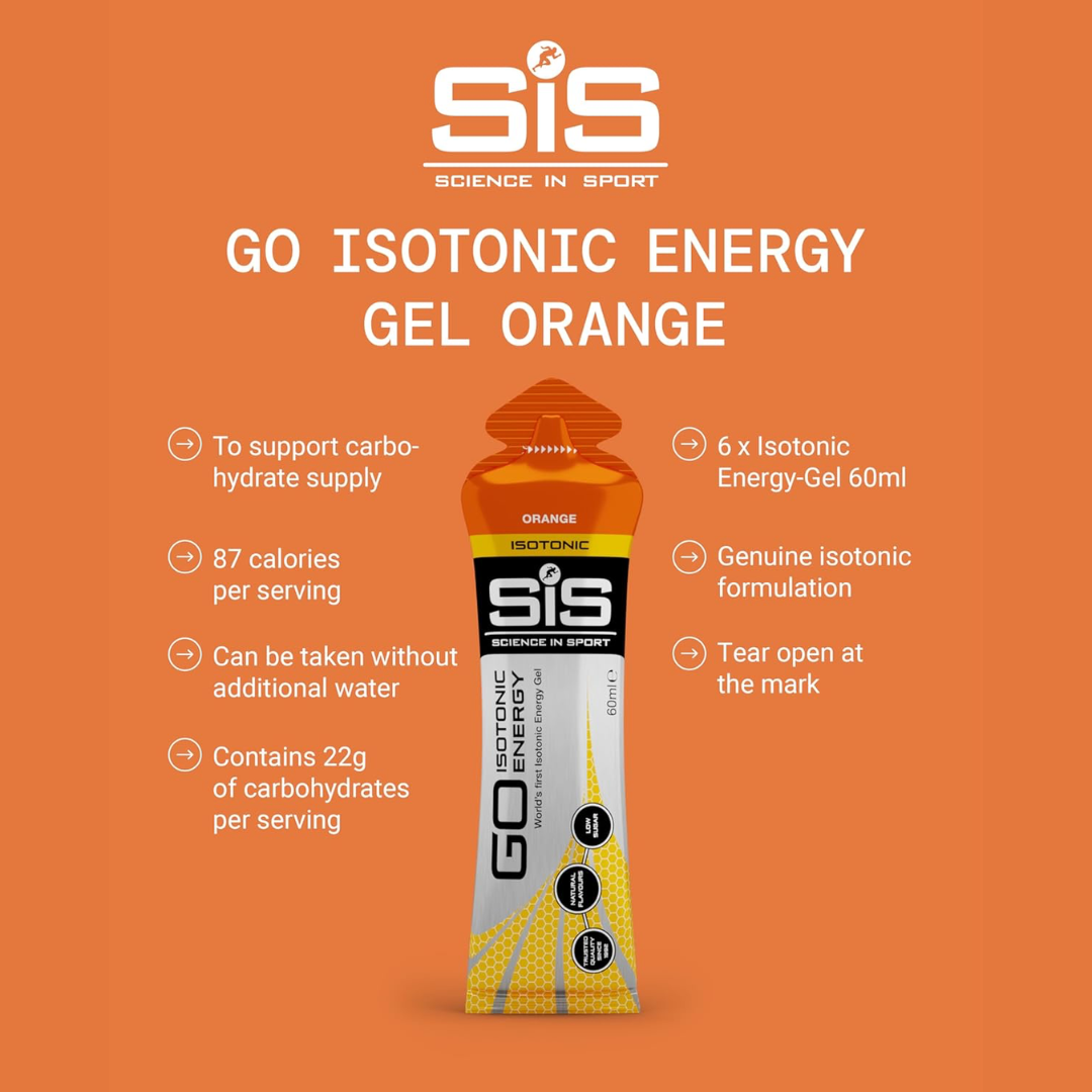 SIS Isotonic Gels 6x60ml Orange