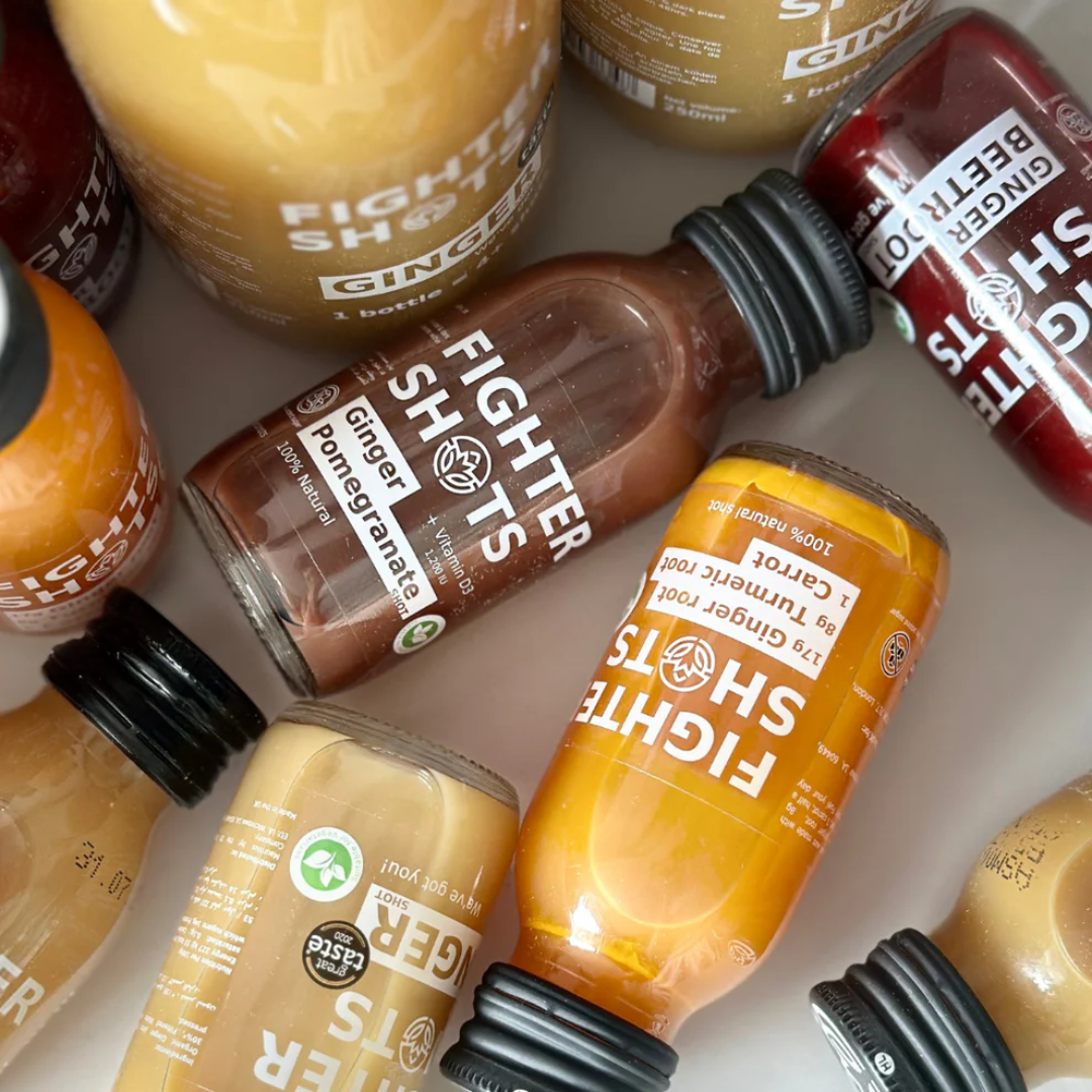 Fighter Shots 12x60ml Ginger Pomegranate