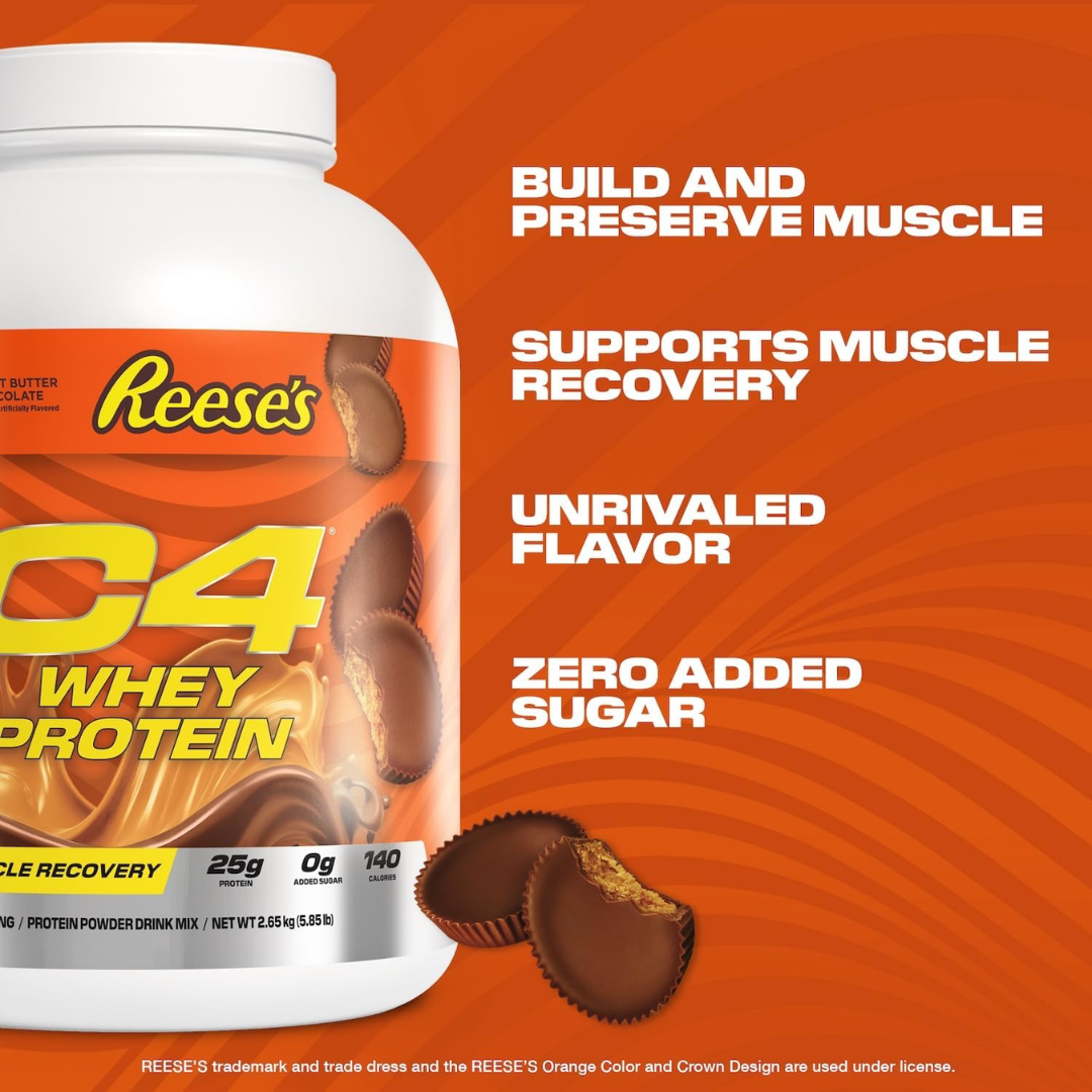 Cellucor C4 Whey Protein 46 Servings - Reeces Peanut Butter Cup