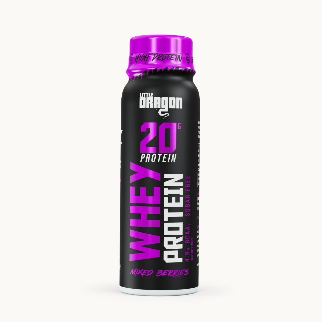 Little Dragon Whey Protein Shot 12x100ml Mixed Berries
