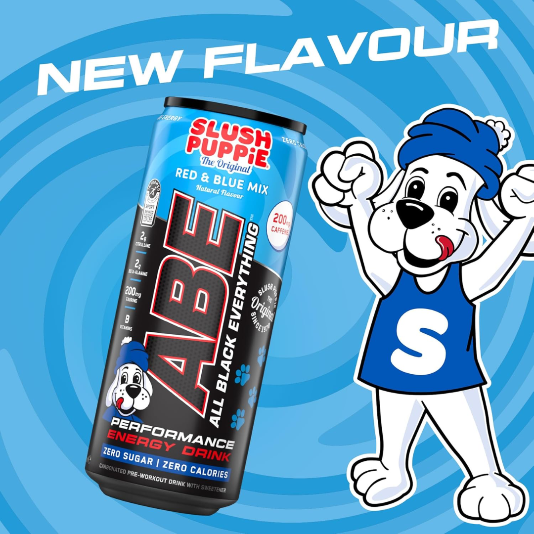 Applied Nutrition ABE (All Black Everything) Carbonated Can 12x330ml Slush Puppie