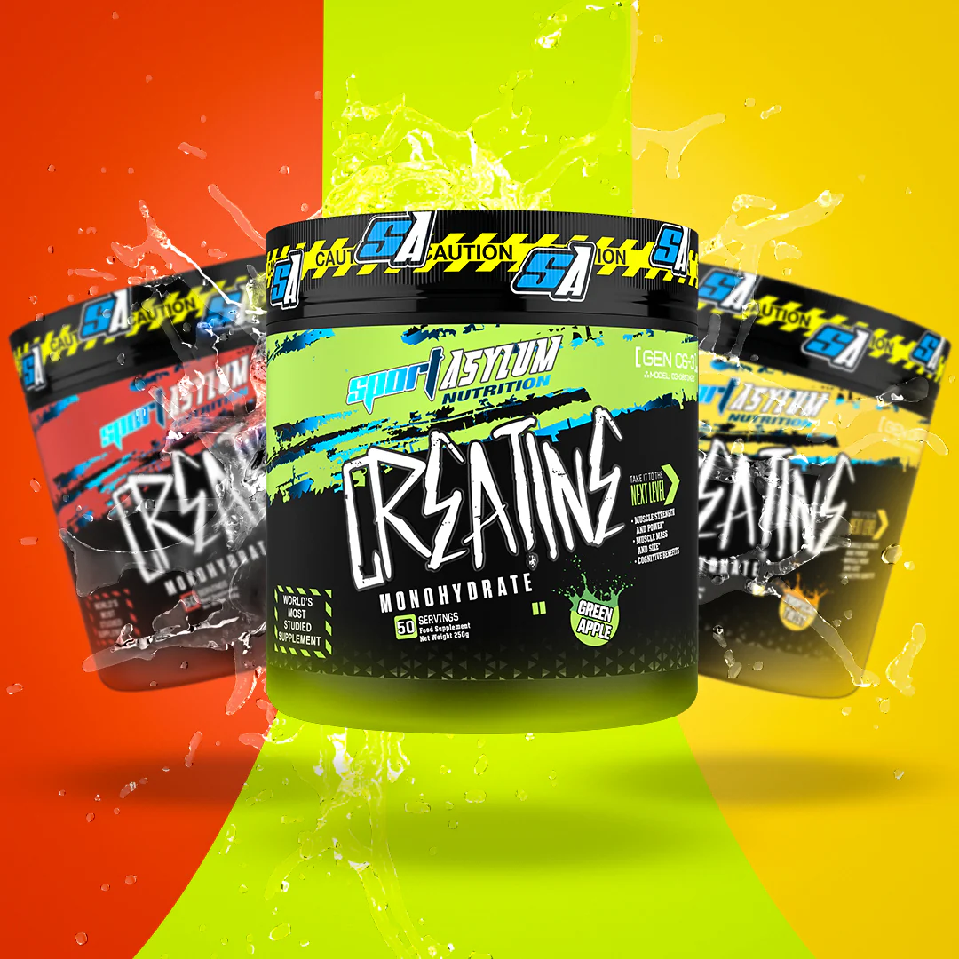 Sport Asylum Flavoured Creatine 250g Green Apple