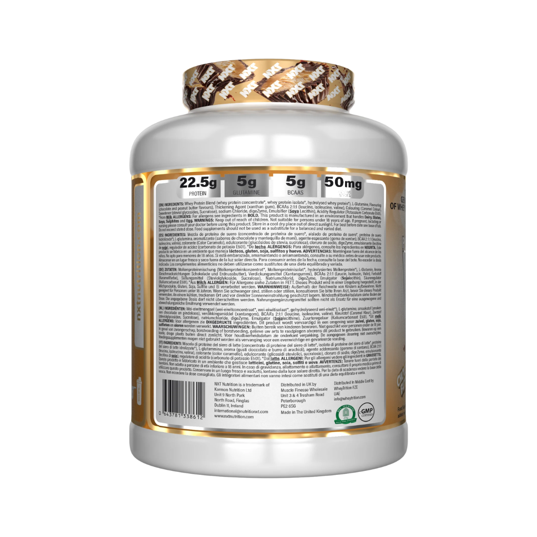 NXT Nutrition Pure Whey Deluxe 2.1kg Choco Peanut Butter Cups