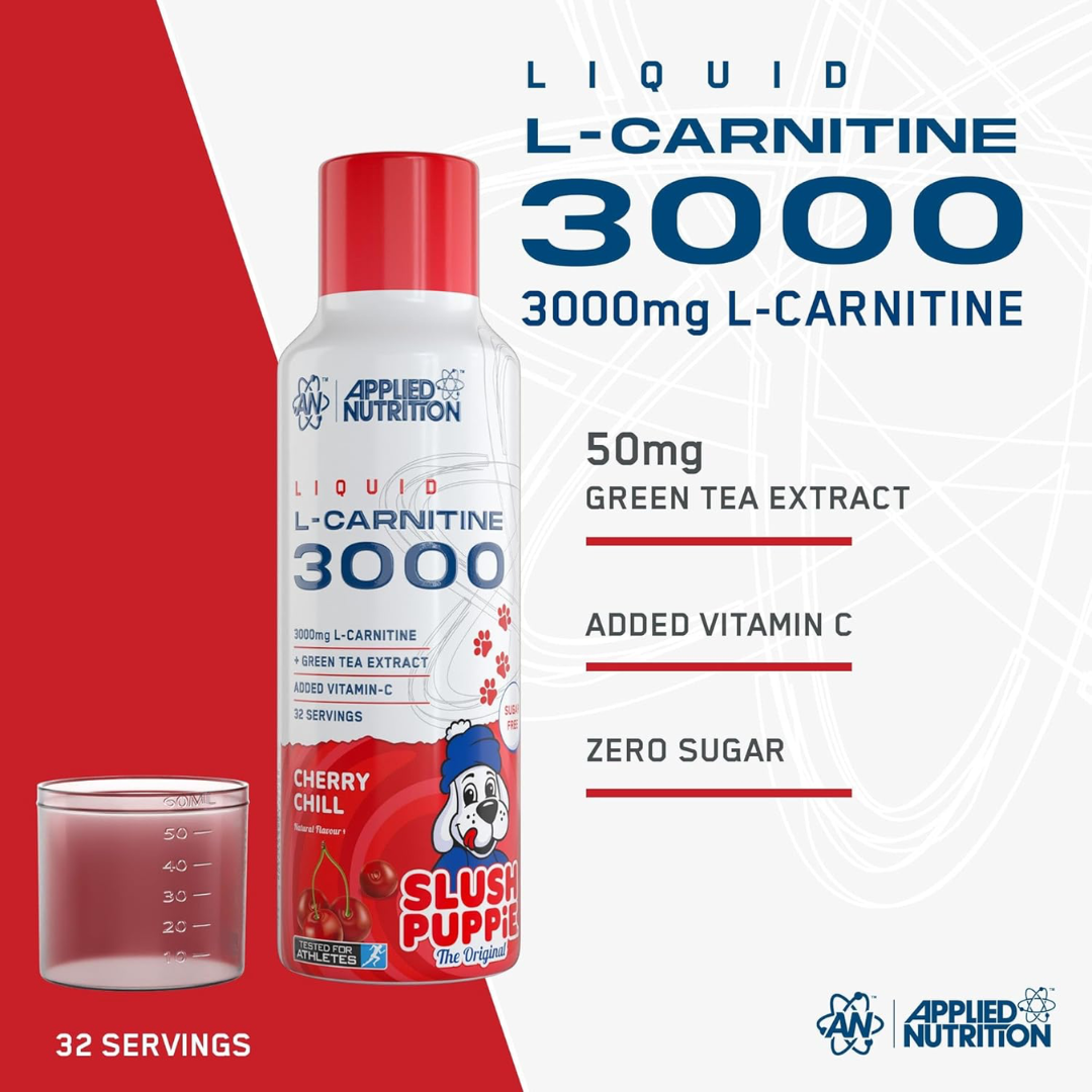 Applied Nutrition L-Carnitine 3000 480ml Cherry Chill Slush Puppie