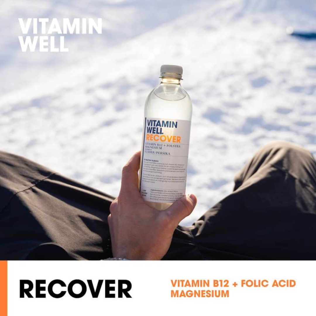 Vitamin Well Recover 12x500ml Peach & Elderflower
