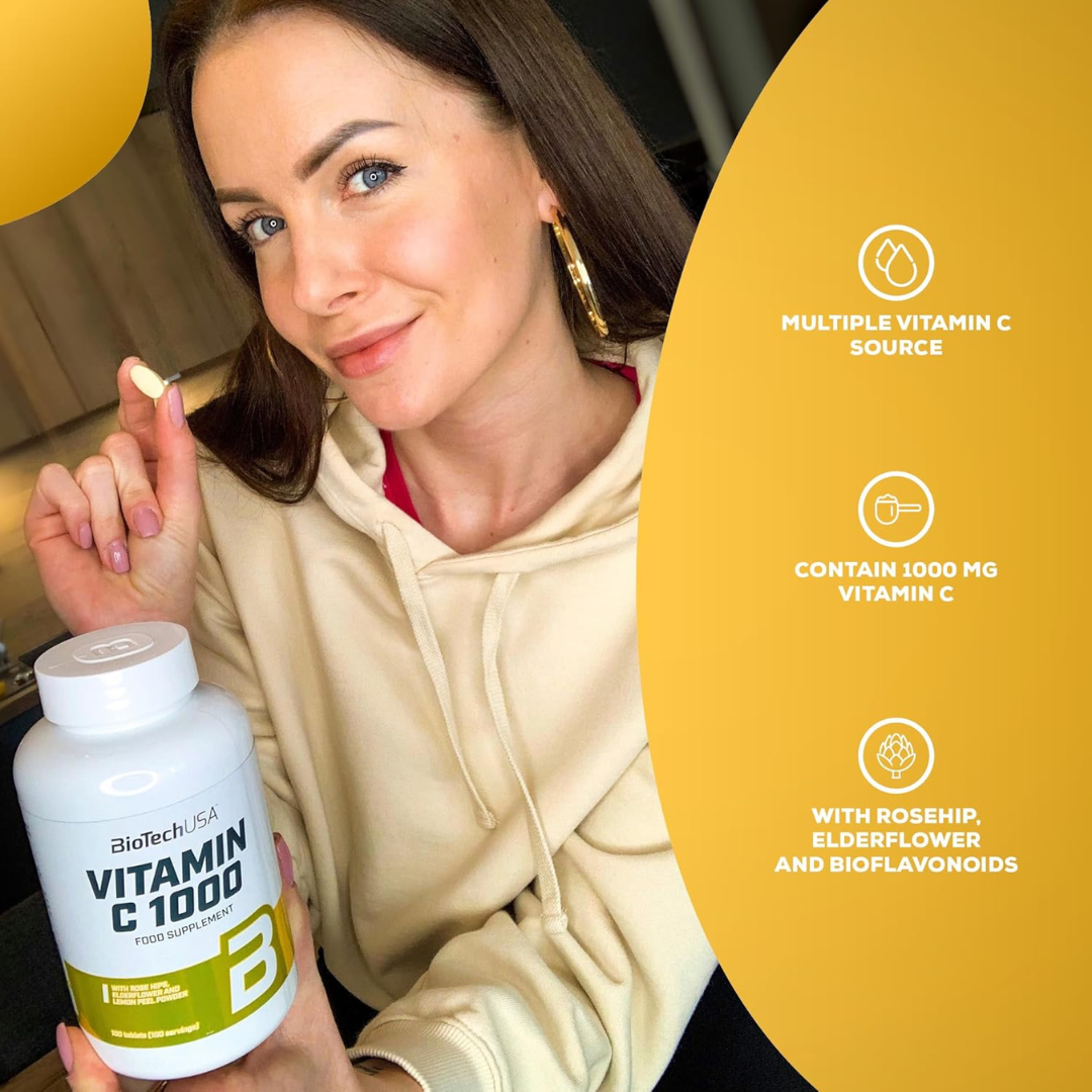 BioTech USA Vitamin C 1000 100 Tablets