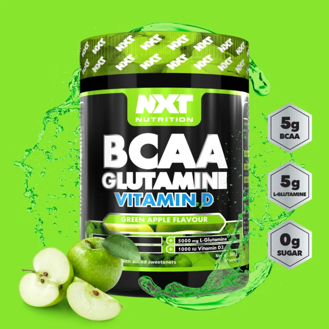 NXT Nutrition BCAA, Glutamine & VIt D 360g Apple