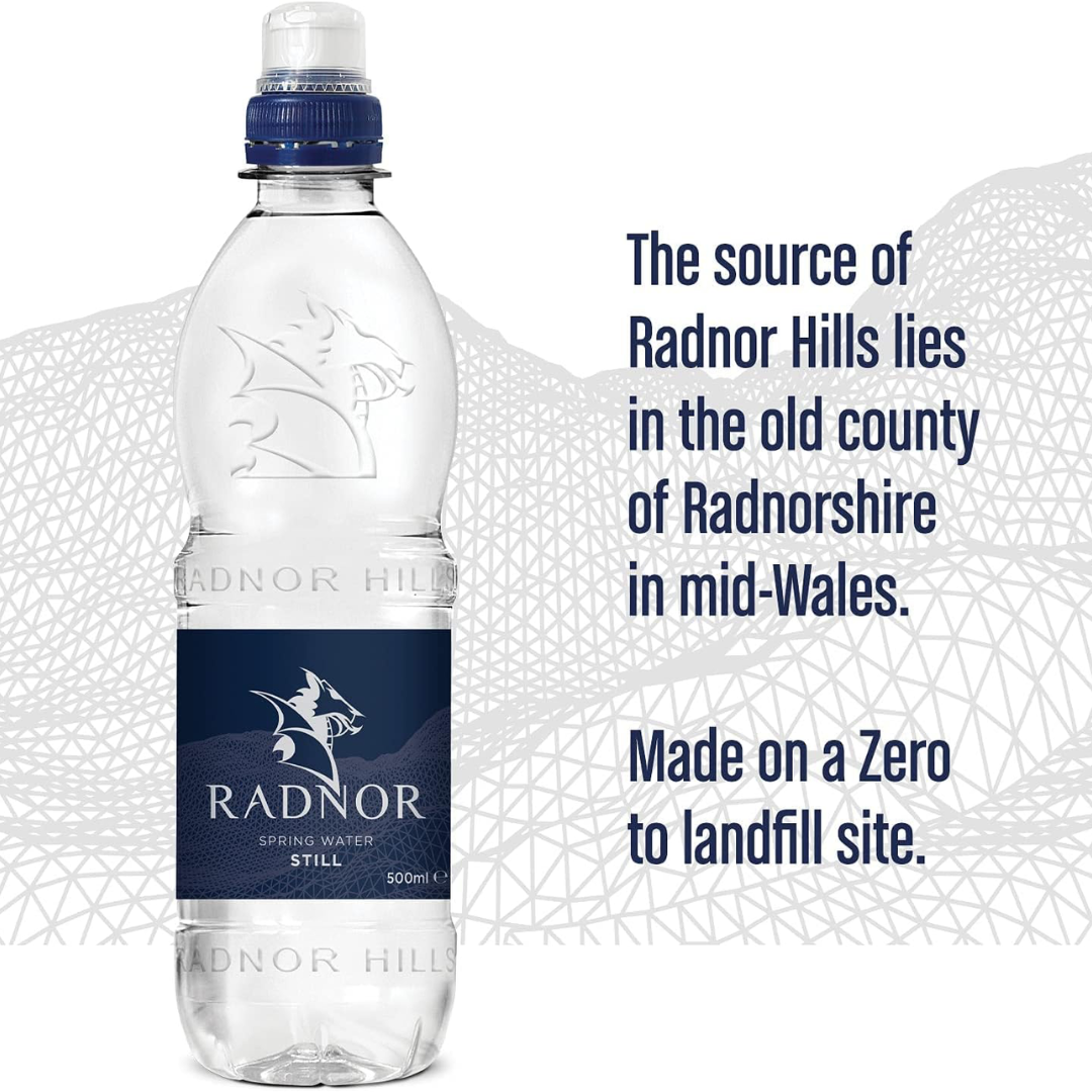 Radnor Still Spring Water Sports Cap 24x500ml