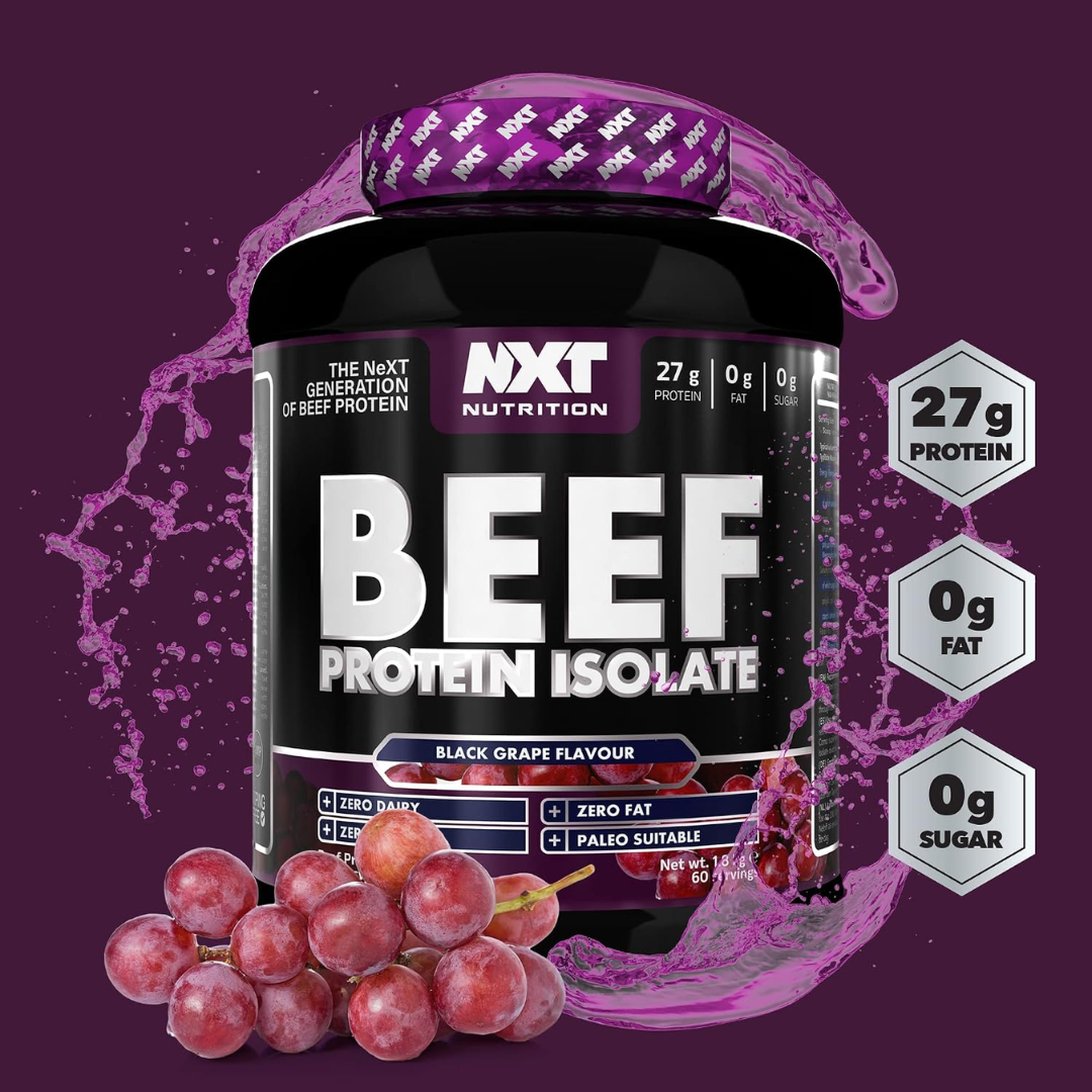 NXT Nutrition Beef Protein Isolate 1.8kg Black Grape