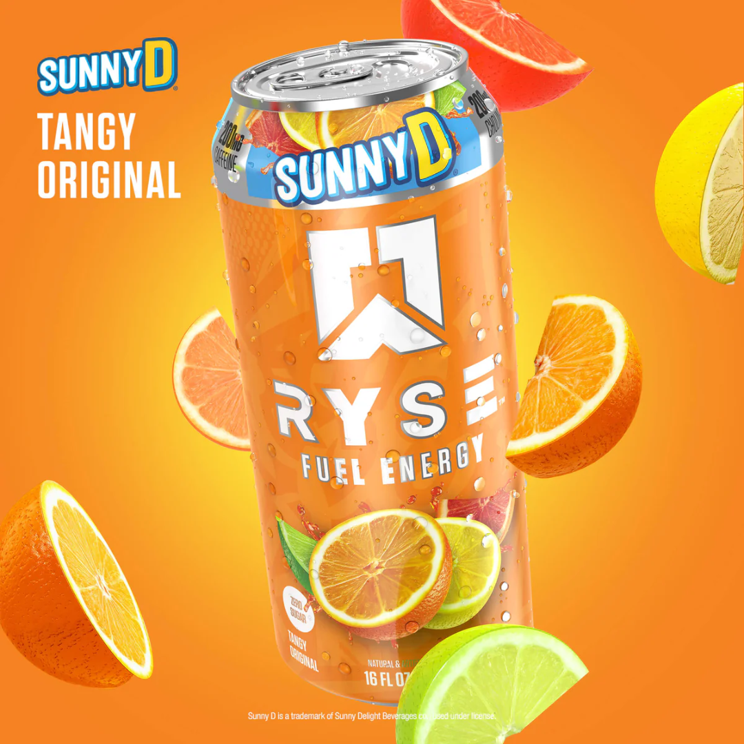 RYSE Fuel Energy 12x473ml Sunny D Tangy Original