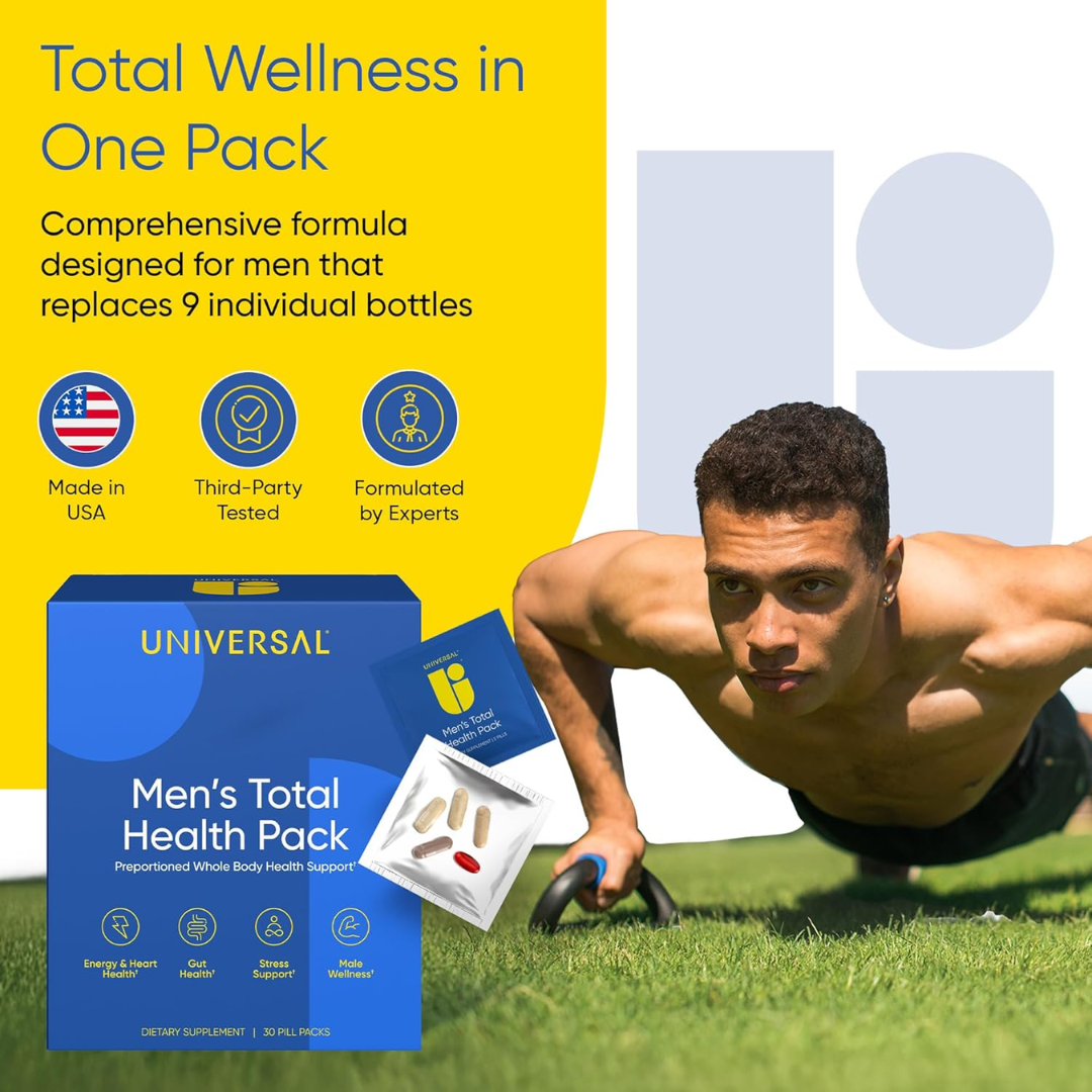 Universal Nutrition Men's Total Health Pack 30 Packs